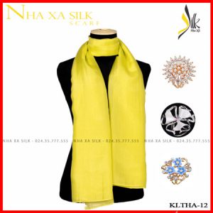 Khăn lụa tơ tằm trơn một màu