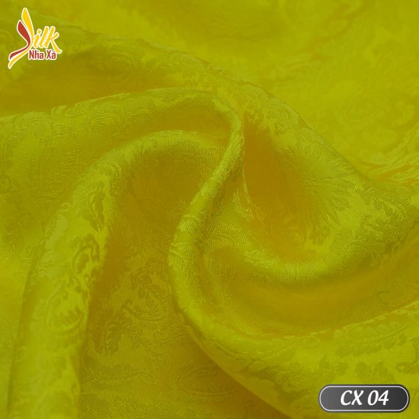 Phá cách từ hoa văn cúc truyền thống. Lụa hoa cúc xoáy đem lại sự mới mẻ trẻ trung - CX04