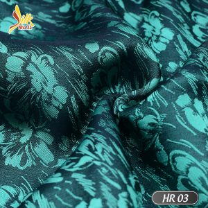 Vải lụa tơ tằm pha tơ bóng Viscose kiểu dệt Jacquard nhẹ thoáng, bóng mịn óng ánh đổi màu dưới nắng - HR03