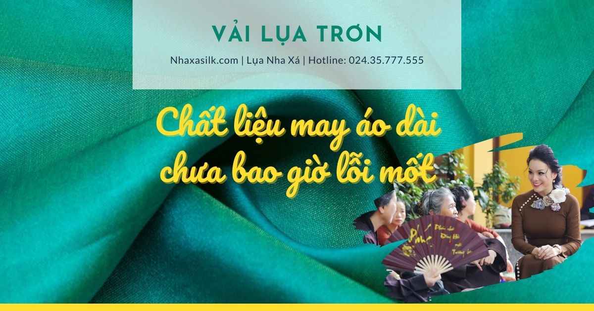 Lụa tơ tằm trơn