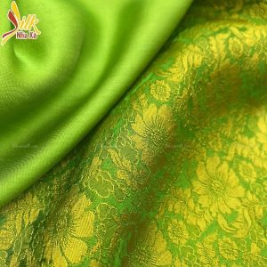Lụa họa tiết Hoa Cúc - CU10