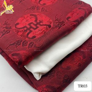Lụa họa tiết Thọ Rơi - TR03