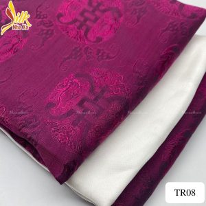 Lụa họa tiết Thọ Rơi - TR08