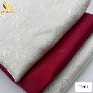 Lụa họa tiết Thọ Rơi - TR01