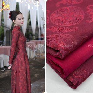 Lụa họa tiết Thọ Rơi - TR14