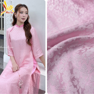 Lụa họa tiết Hoa Mai - M20