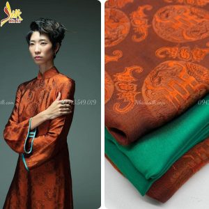 Lụa họa tiết Thọ Rơi - TR10