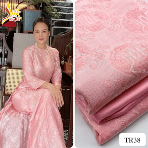 Lụa họa tiết Thọ Rơi - TR38